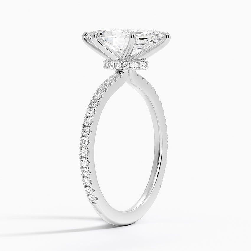Simone Marquise lab-grown diamond ring, side1, 2 ct