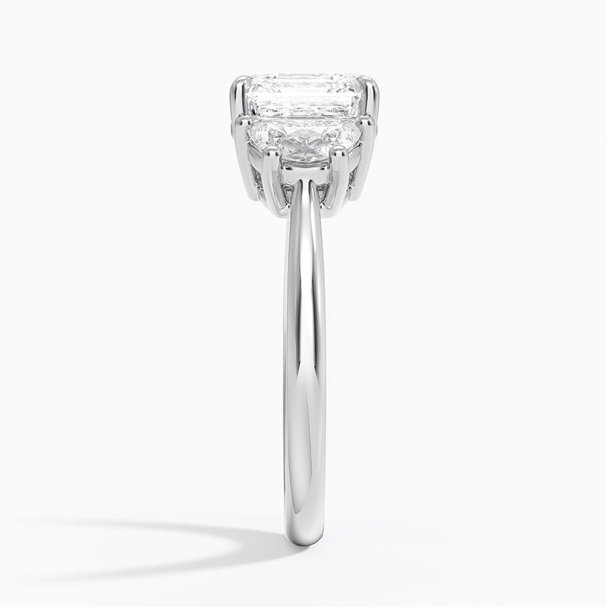 Vanessa Asscher lab-grown diamond ring, side2, 2 ct