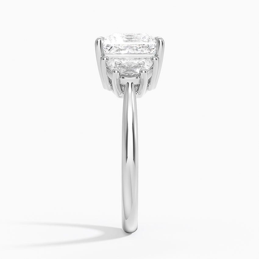 Danielle Princess lab-grown diamond ring, side2, 2 ct