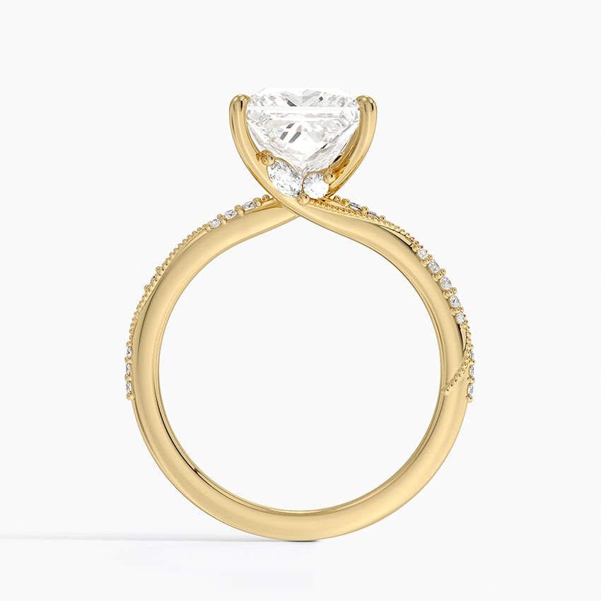 Mimosa Princess lab-grown diamond ring, side2, 2 ct