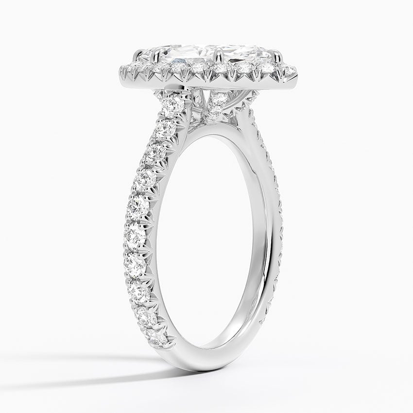 Irene Marquise lab-grown diamond ring, side1, 2 ct