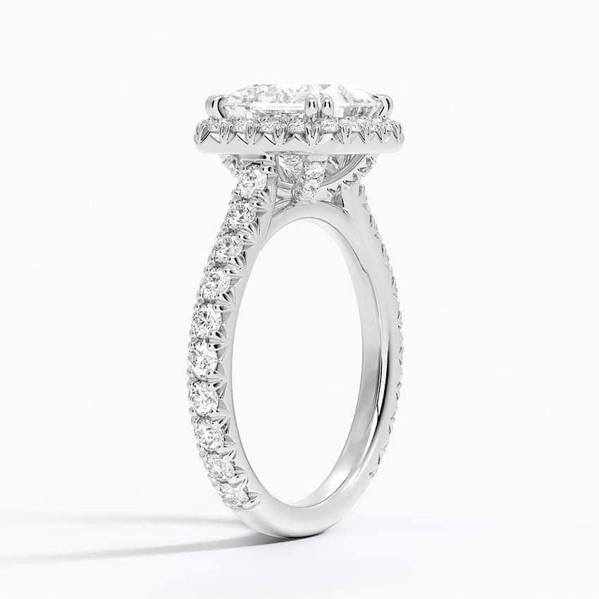 Maeve Princess lab-grown diamond ring, side1, 2 ct