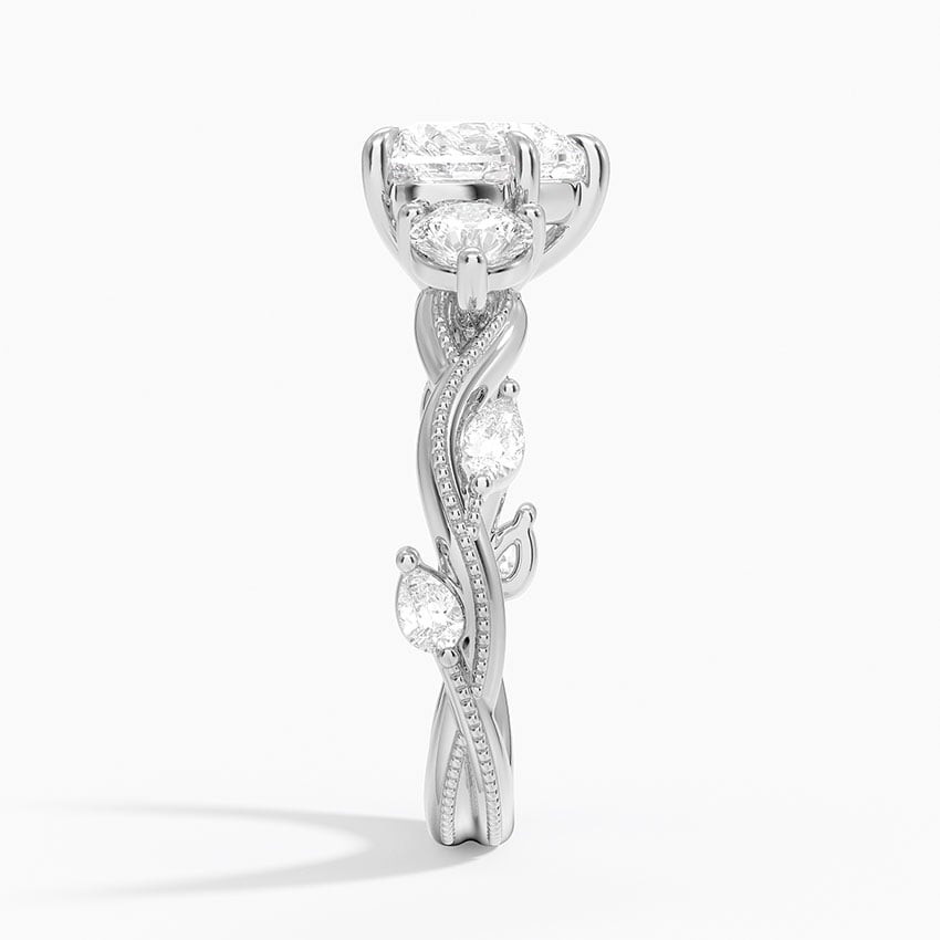 Hyacinth Heart lab-grown diamond ring, side2, 2 ct