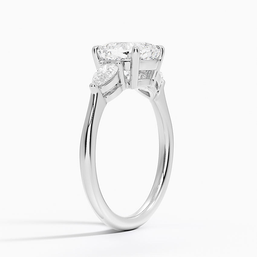 Paige Cushion lab-grown diamond ring, side1, 2 ct