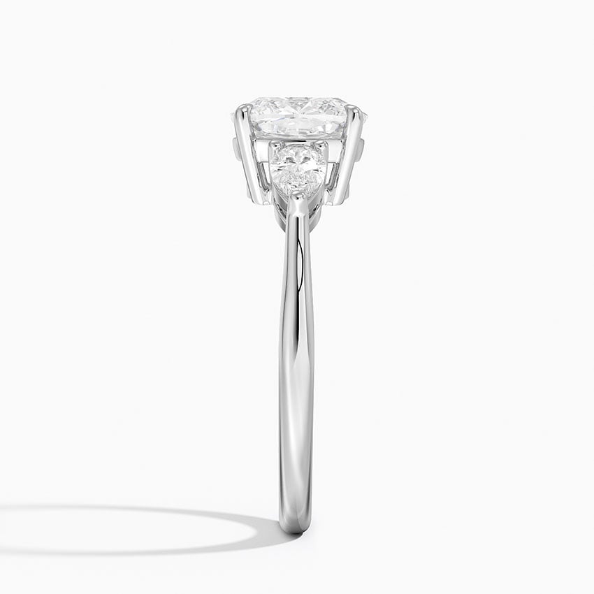Paige Cushion lab-grown diamond ring, side2, 2 ct