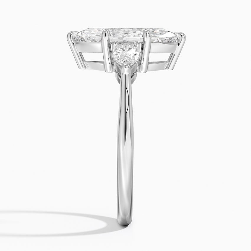 Bimini Marquise lab-grown diamond ring, side2, 2 ct
