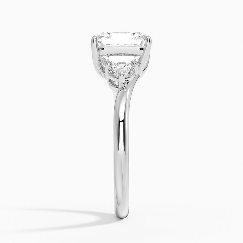 Talia Asscher lab-grown diamond ring, side2, 2 ct