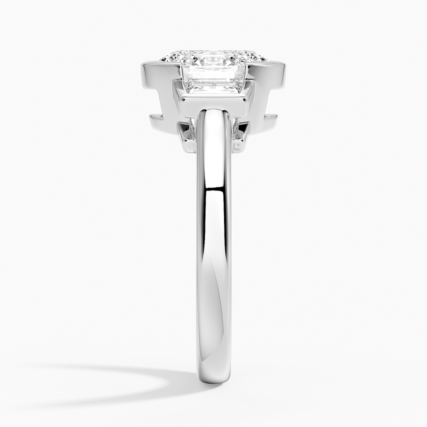 Camille Oval lab-grown diamond ring, side2, 2 ct