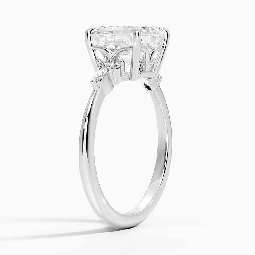 Farrah Asscher lab-grown diamond ring, side1, 2 ct