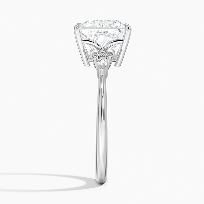 Gemma Princess lab-grown diamond ring, side2, 2 ct