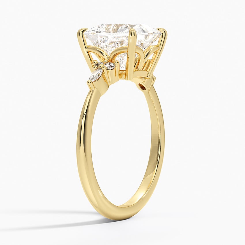 Gemma Princess lab-grown diamond ring, side1, 2 ct