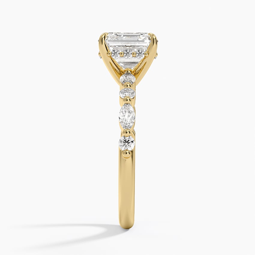 Jocelyn Asscher lab-grown diamond ring, side2, 2 ct