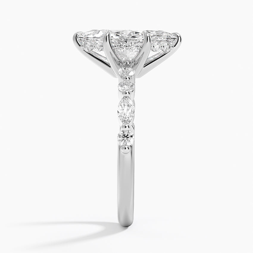 Miranda Marquise lab-grown diamond ring, side2, 2 ct