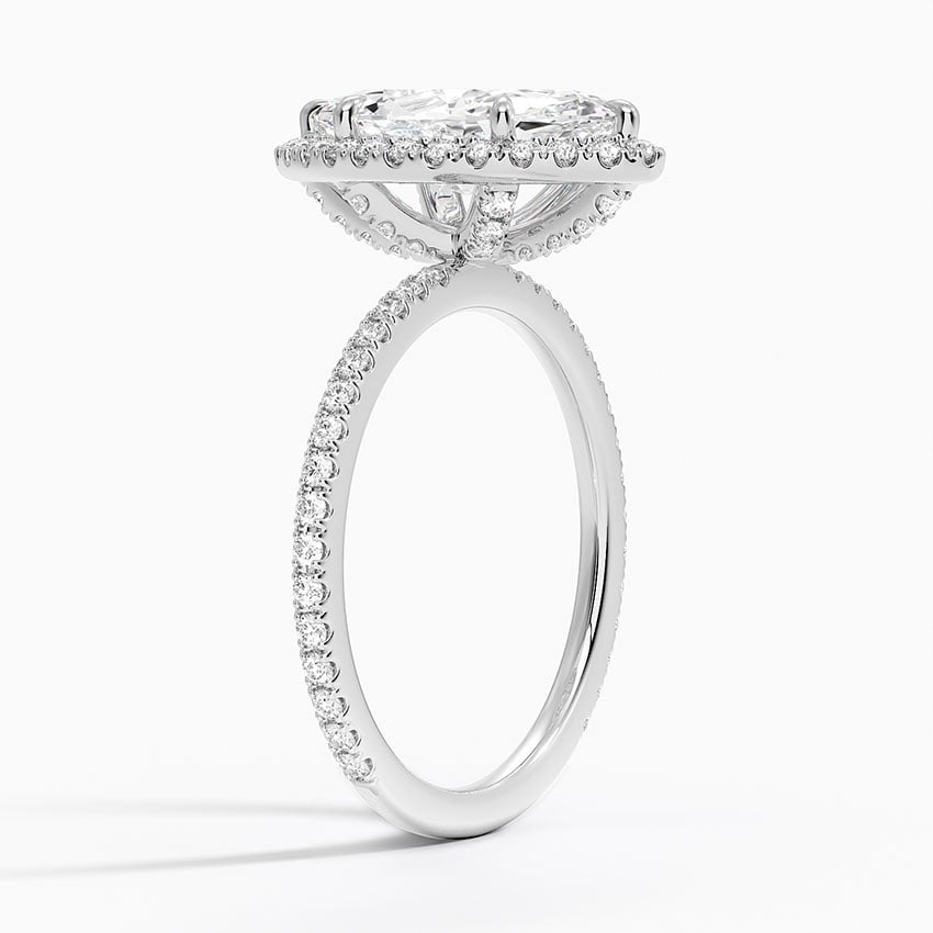 Tatiana Marquise lab-grown diamond ring, side1, 2 ct