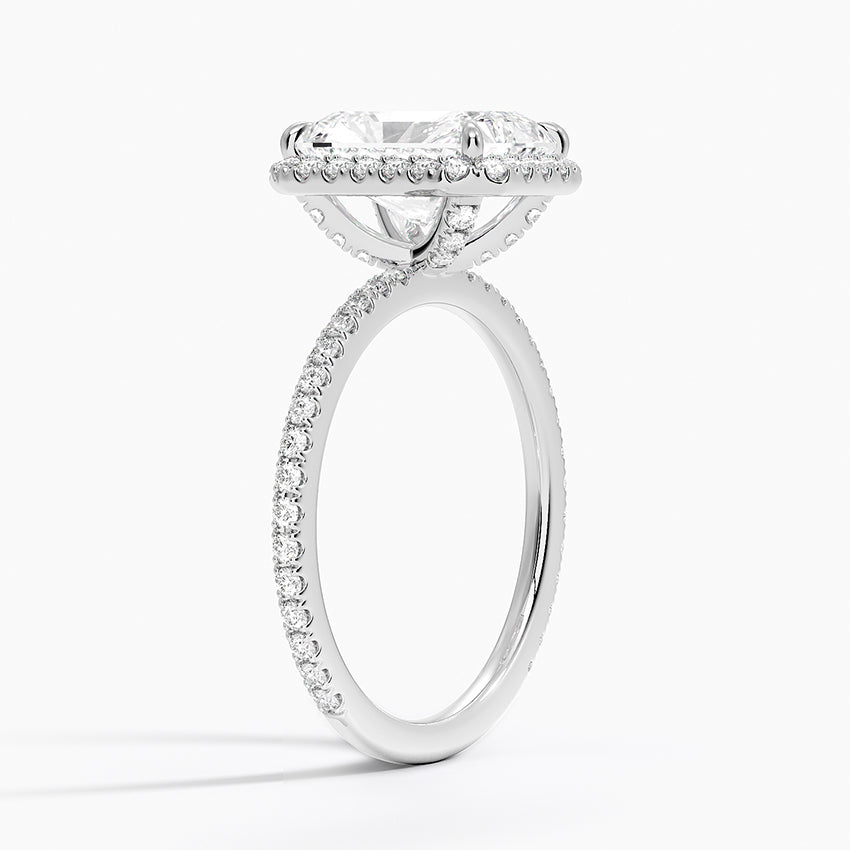 Anita Radiant lab-grown diamond ring, side1, 2 ct