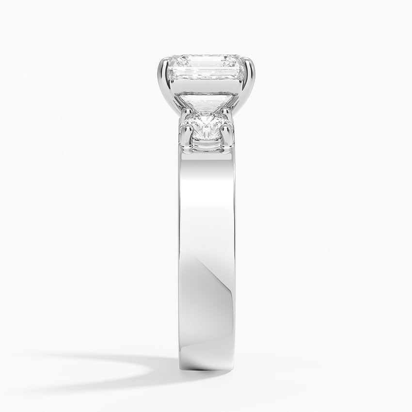 Kona Asscher lab-grown diamond ring, side2, 2 ct