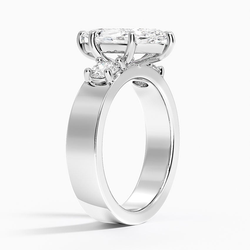 Deborah Marquise lab-grown diamond ring, side1, 2 ct