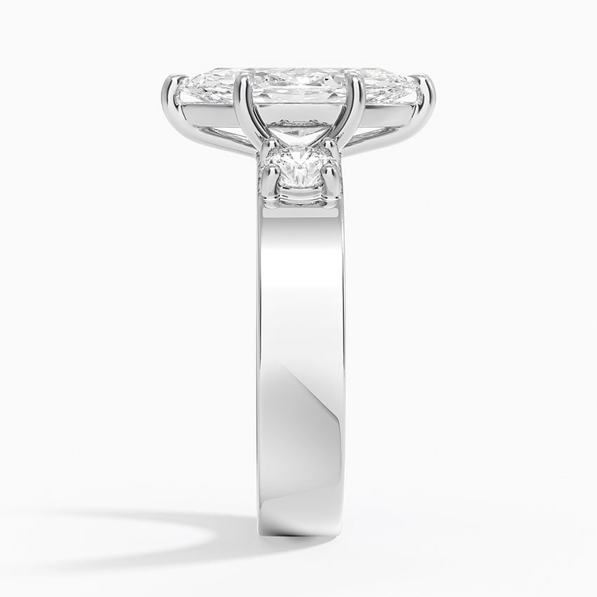 Deborah Marquise lab-grown diamond ring, side2, 2 ct