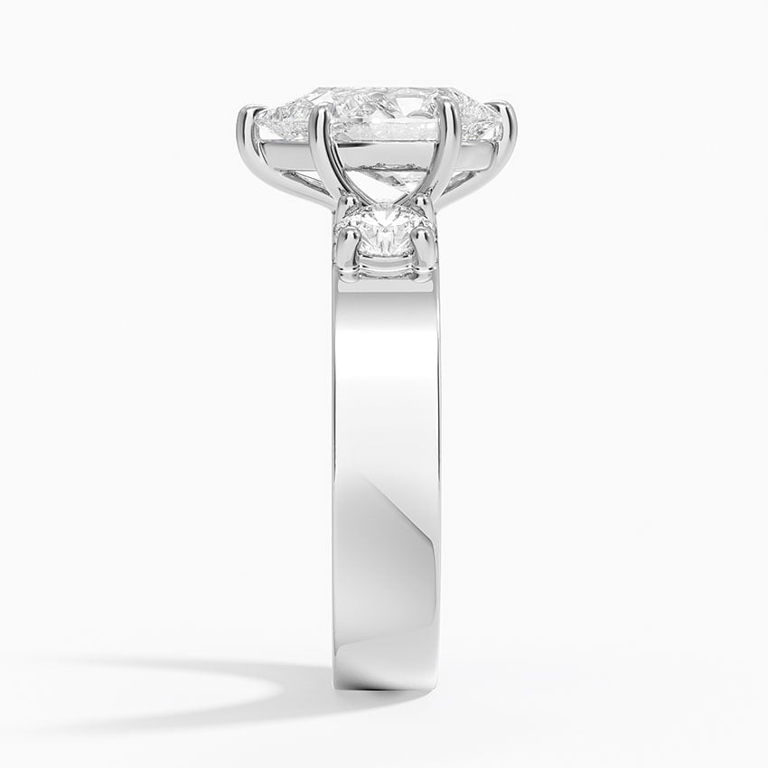 Fiona Pear lab-grown diamond ring, side2, 2 ct