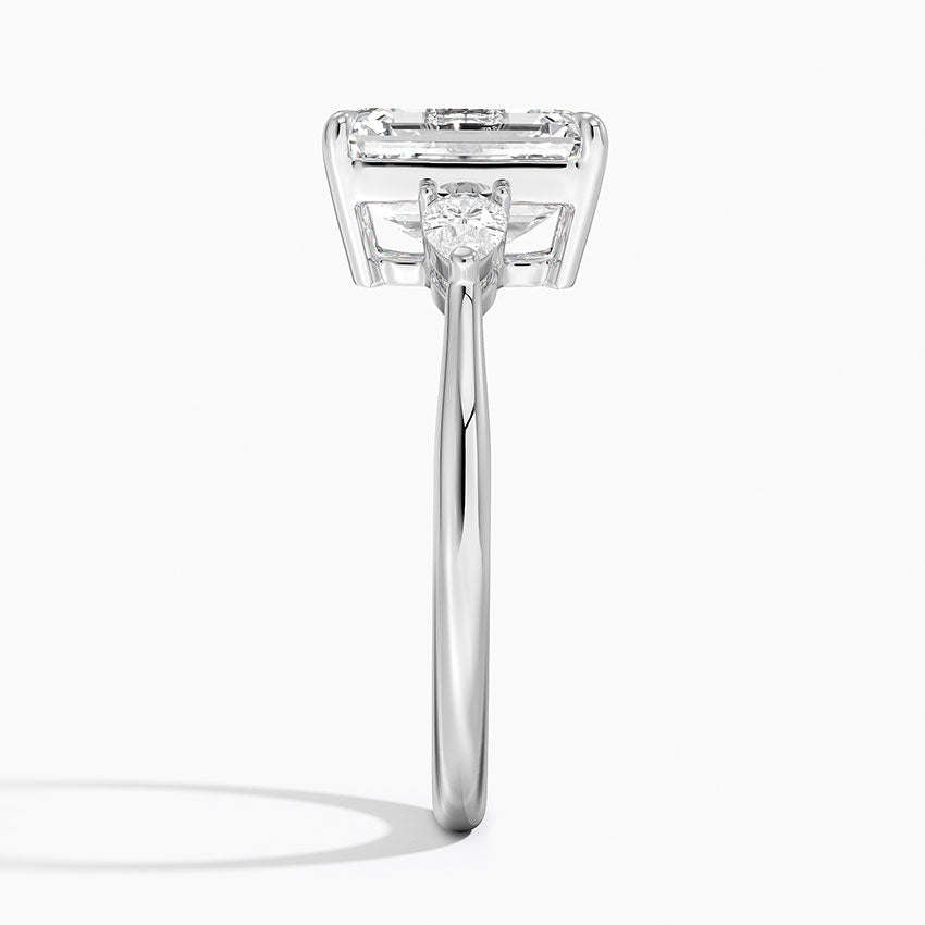 Joy Emerald lab-grown diamond ring, side2, 2 ct