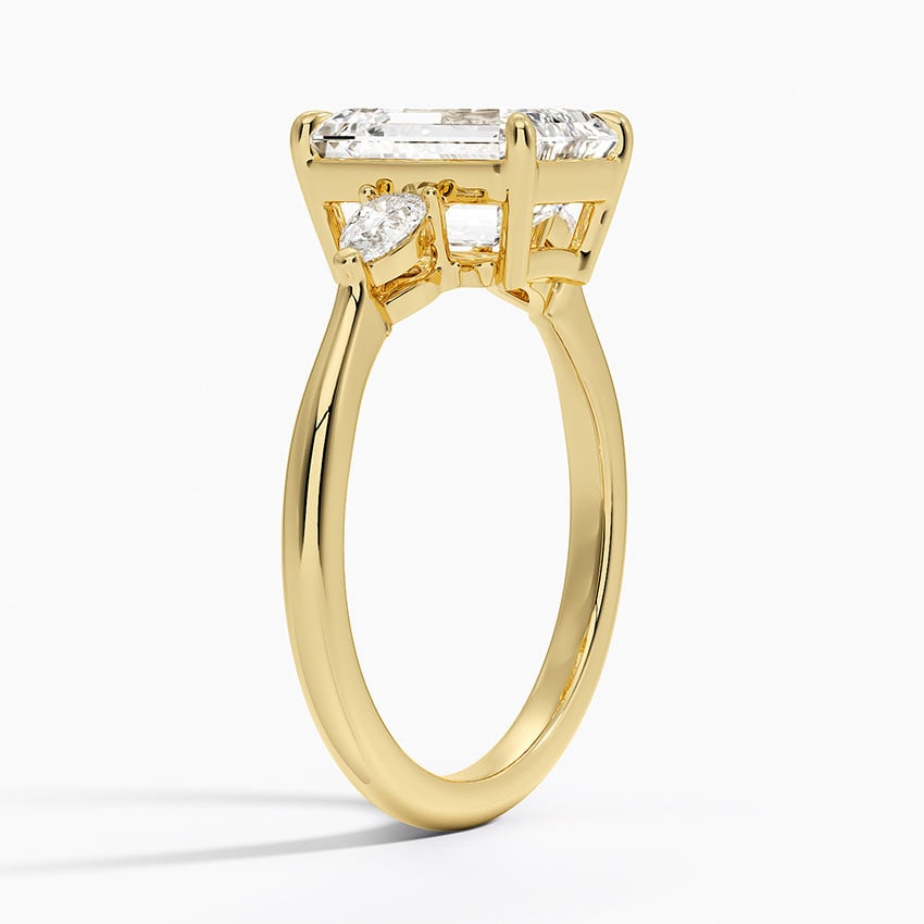 Joy Emerald lab-grown diamond ring, side1, 2 ct