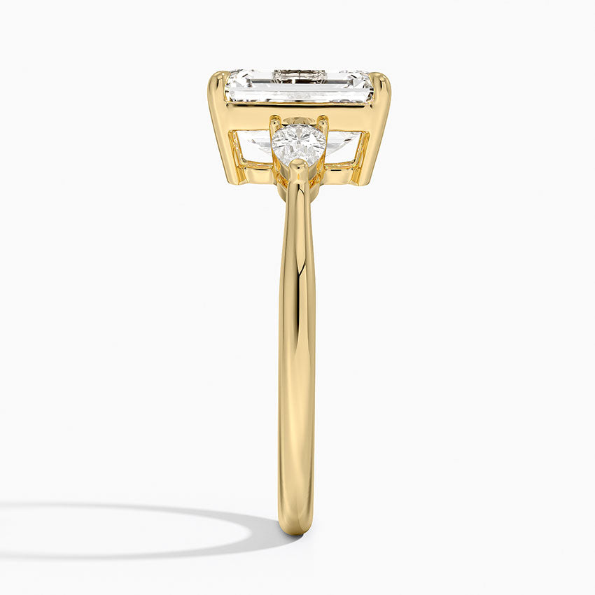 Joy Emerald lab-grown diamond ring, side2, 2 ct