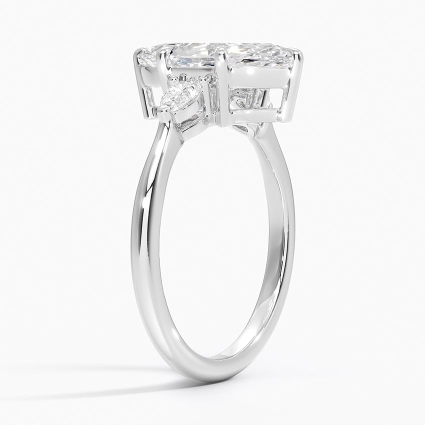 Kelsey Marquise lab-grown diamond ring, side1, 2 ct