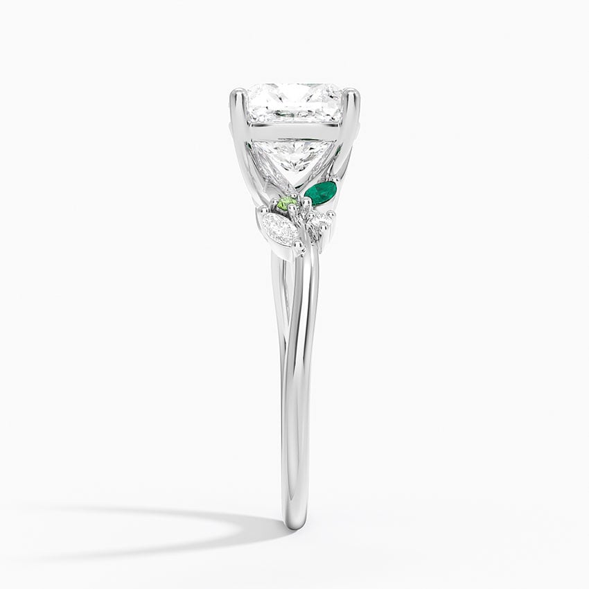 Oriana Cushion lab-grown diamond ring, side2, 2 ct