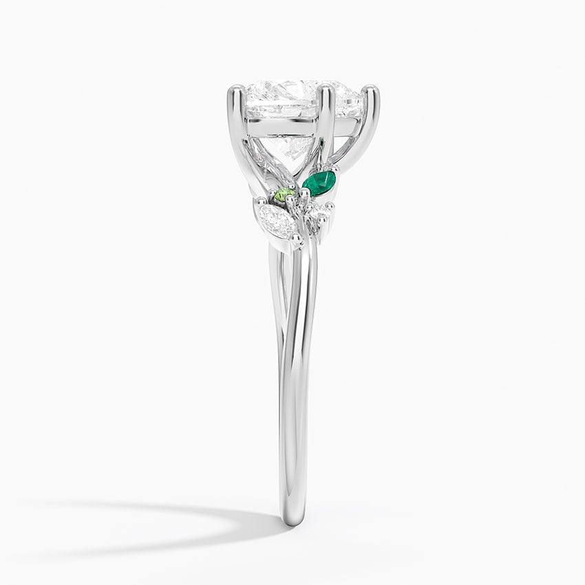 Ruth Heart lab-grown diamond ring, side2, 2 ct