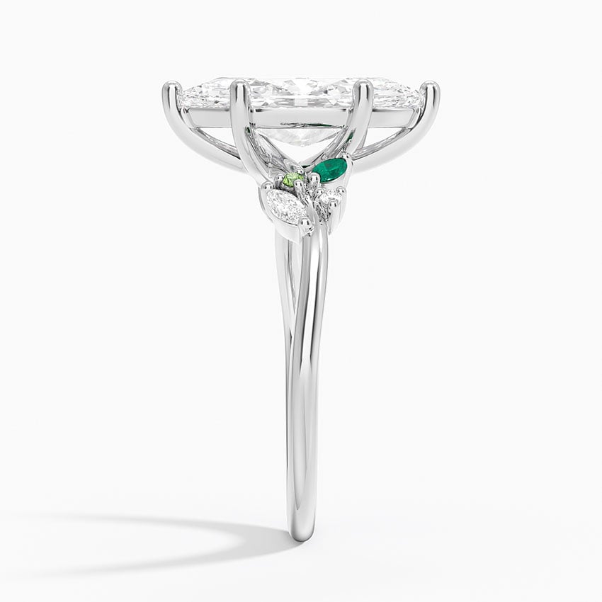 Sylvia Marquise lab-grown diamond ring, side2, 2 ct