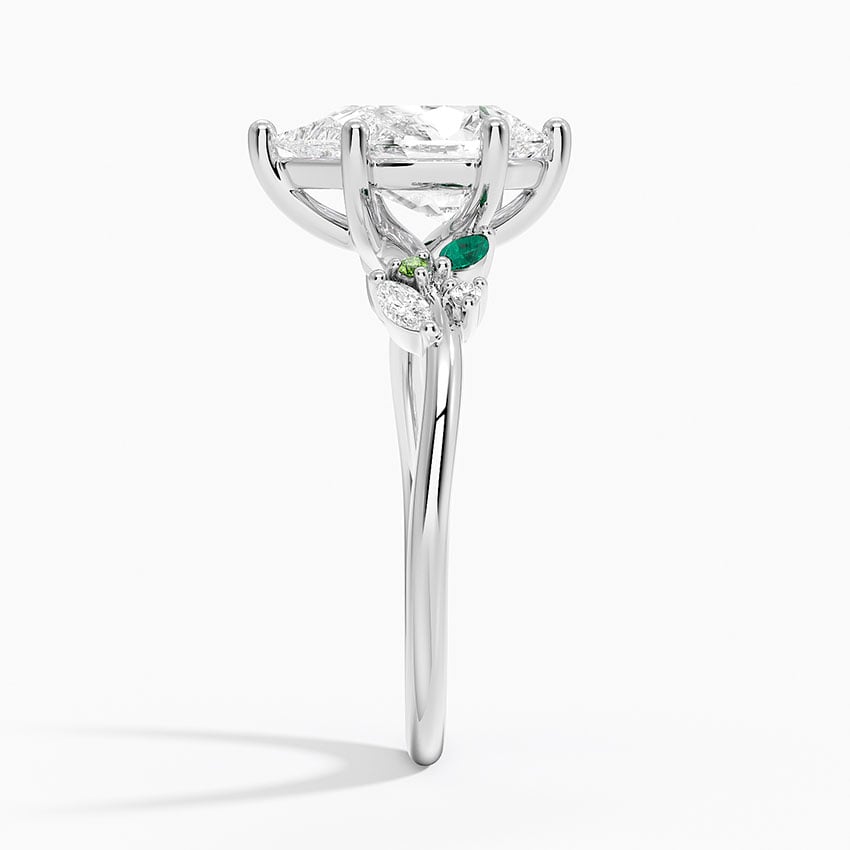 Lucca Pear lab-grown diamond ring, side2, 2 ct