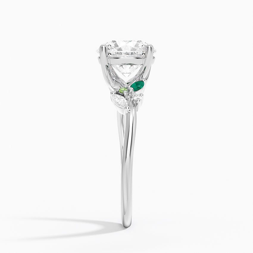 Willa Round lab-grown diamond ring, side2, 2 ct