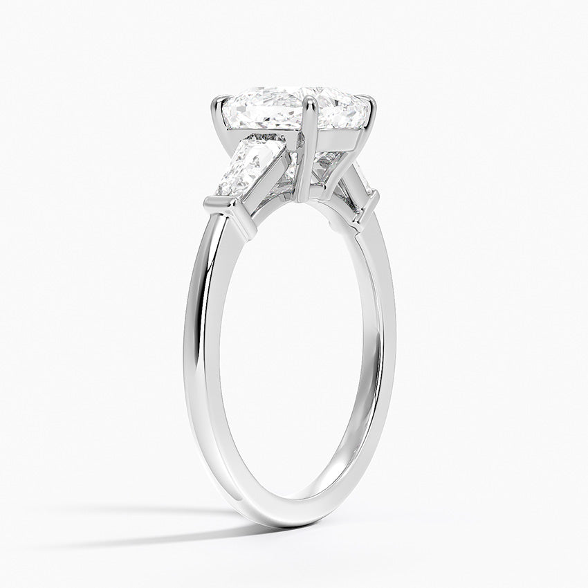 Zara Cushion lab-grown diamond ring, side1, 2 ct