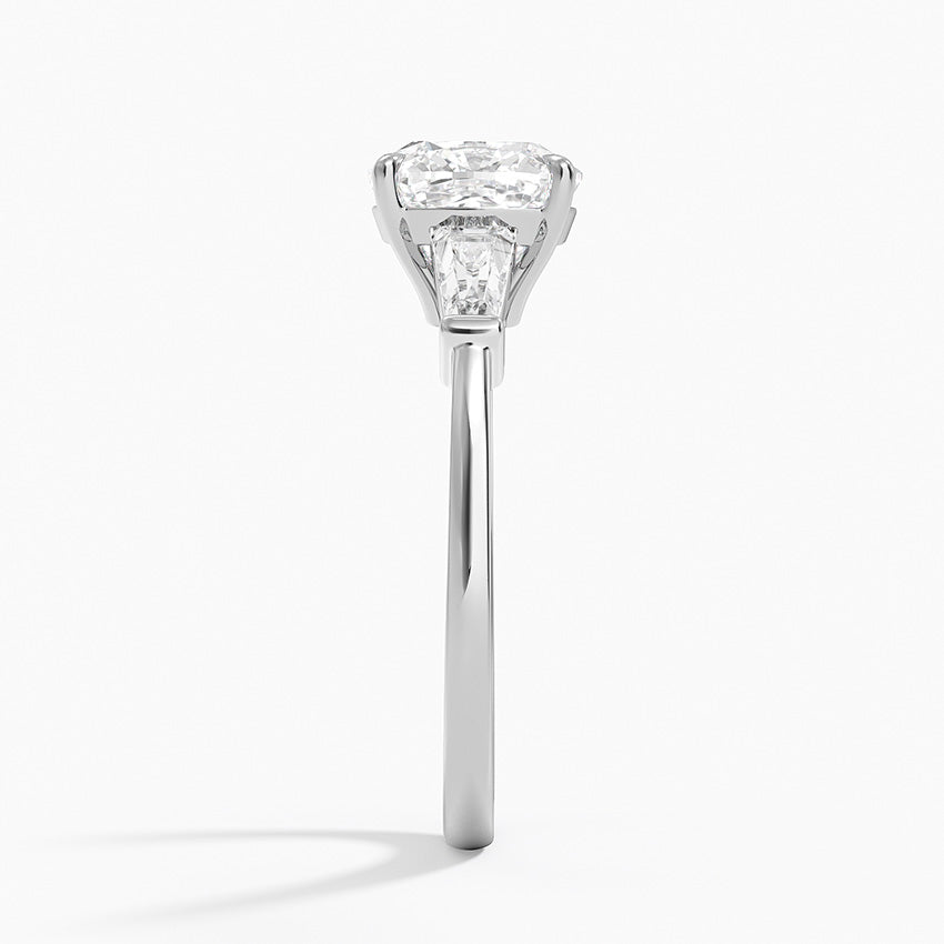 Zara Cushion lab-grown diamond ring, side2, 2 ct