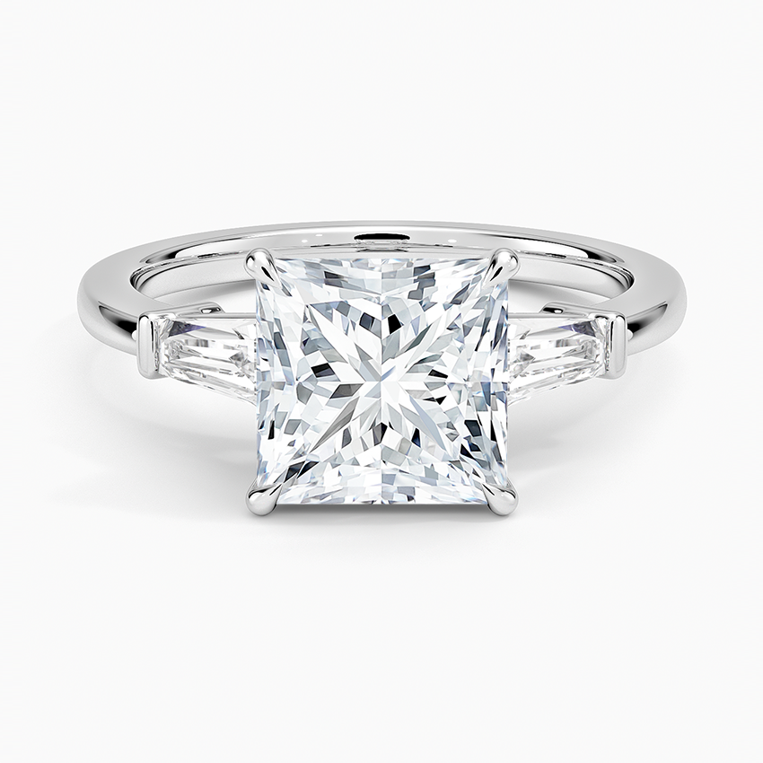 April Princess lab-grown diamond ring, top, 2 ct