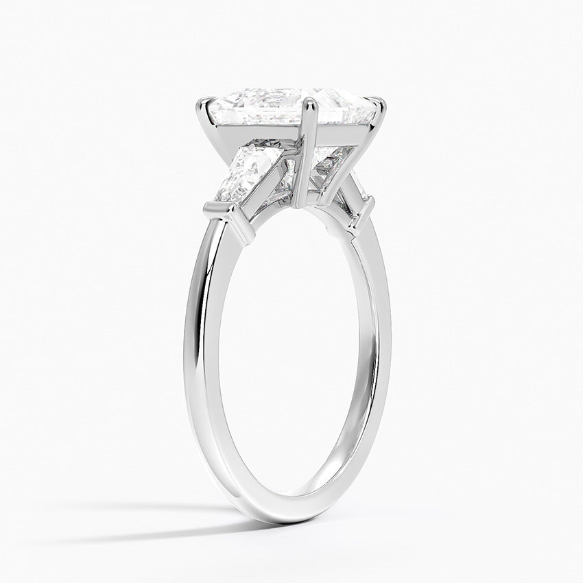 April Princess lab-grown diamond ring, side1, 2 ct