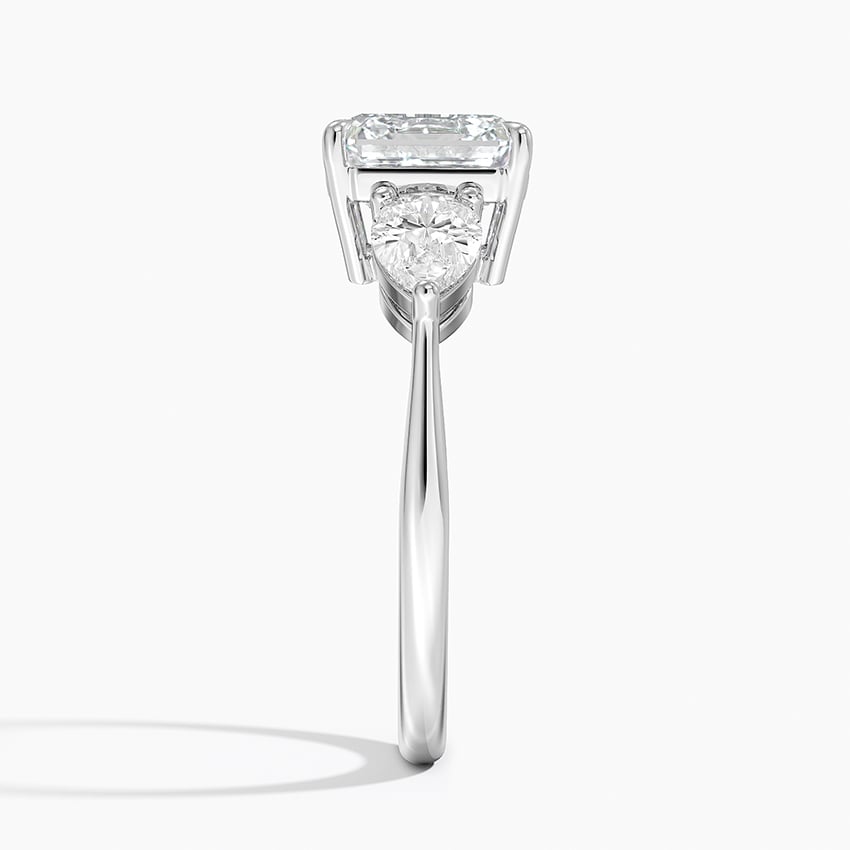 Carmen Asscher lab-grown diamond ring, side2, 2 ct