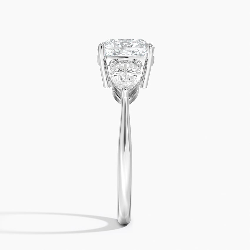 Davina Cushion lab-grown diamond ring, side2, 2 ct