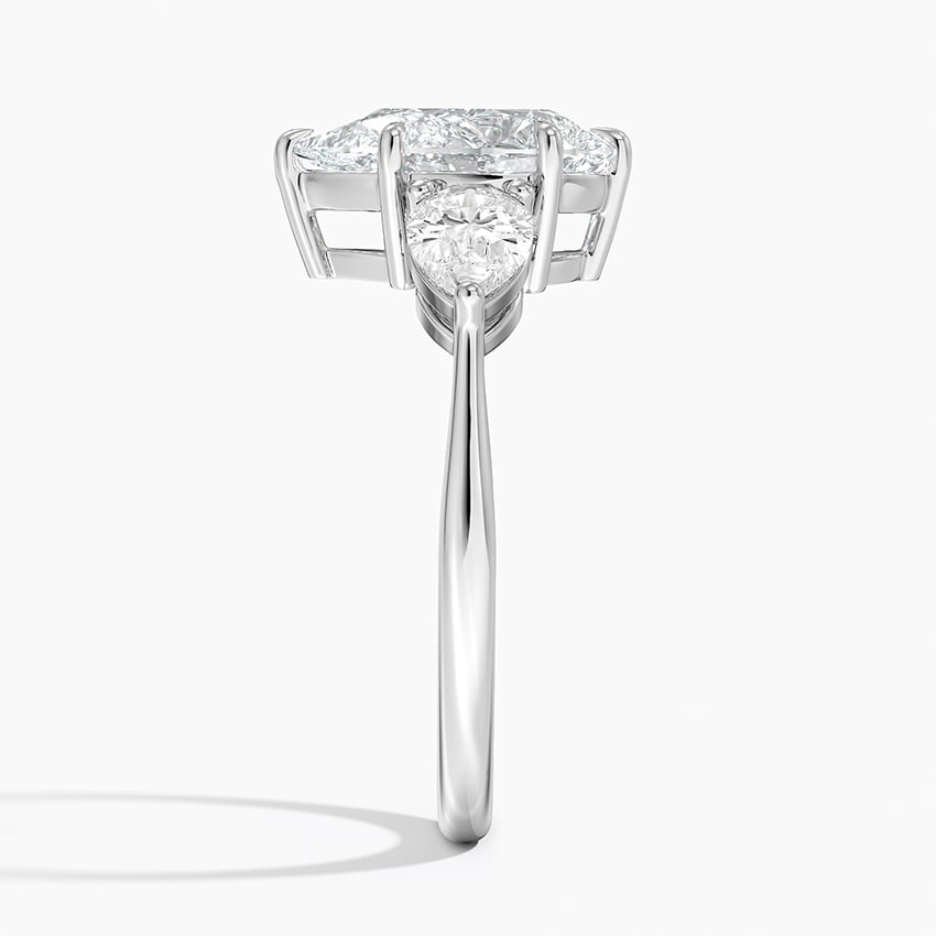 Hope Pear lab-grown diamond ring, side2, 2 ct