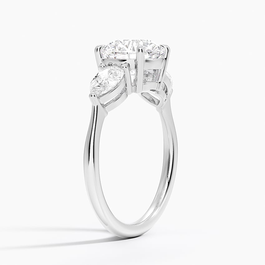 Kenna Round lab-grown diamond ring, side1, 2 ct