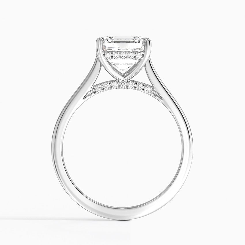 Lana Asscher lab-grown diamond ring, side2, 2 ct