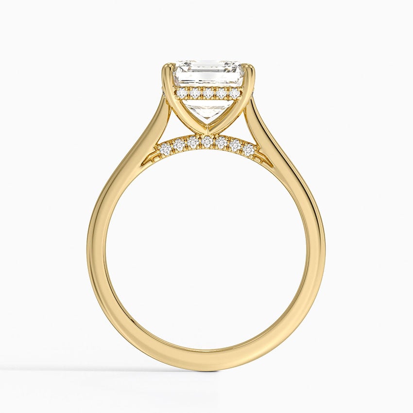 Lana Asscher lab-grown diamond ring, side2, 2 ct