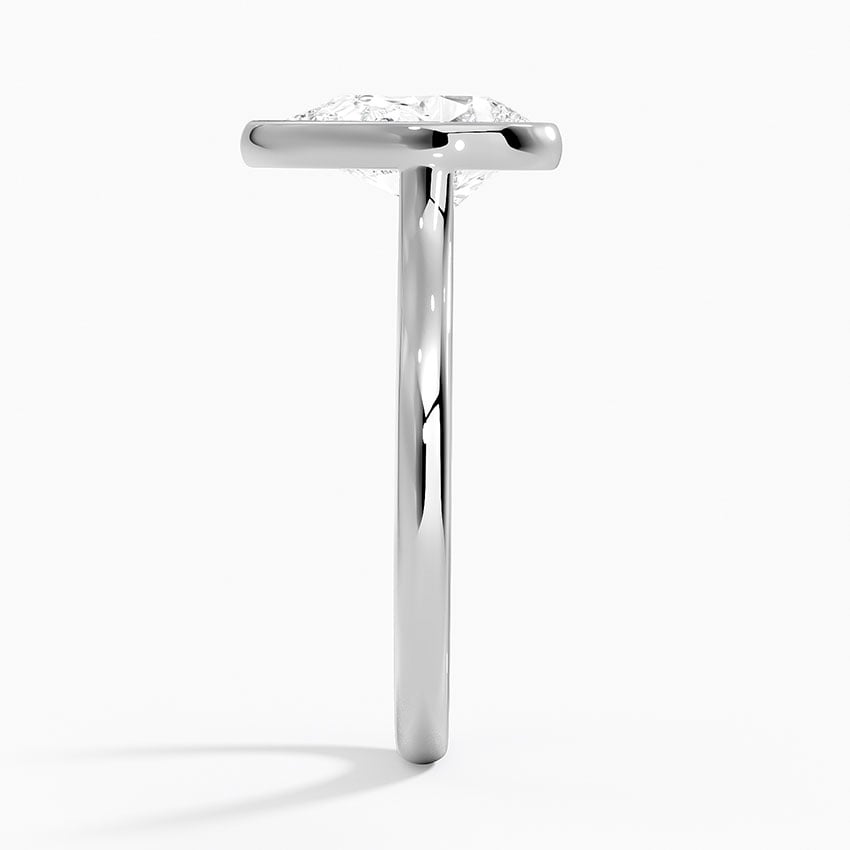 Ursula Pear lab-grown diamond ring, side2, 2 ct