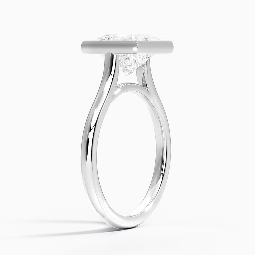 Virginia Princess lab-grown diamond ring, side1, 2 ct