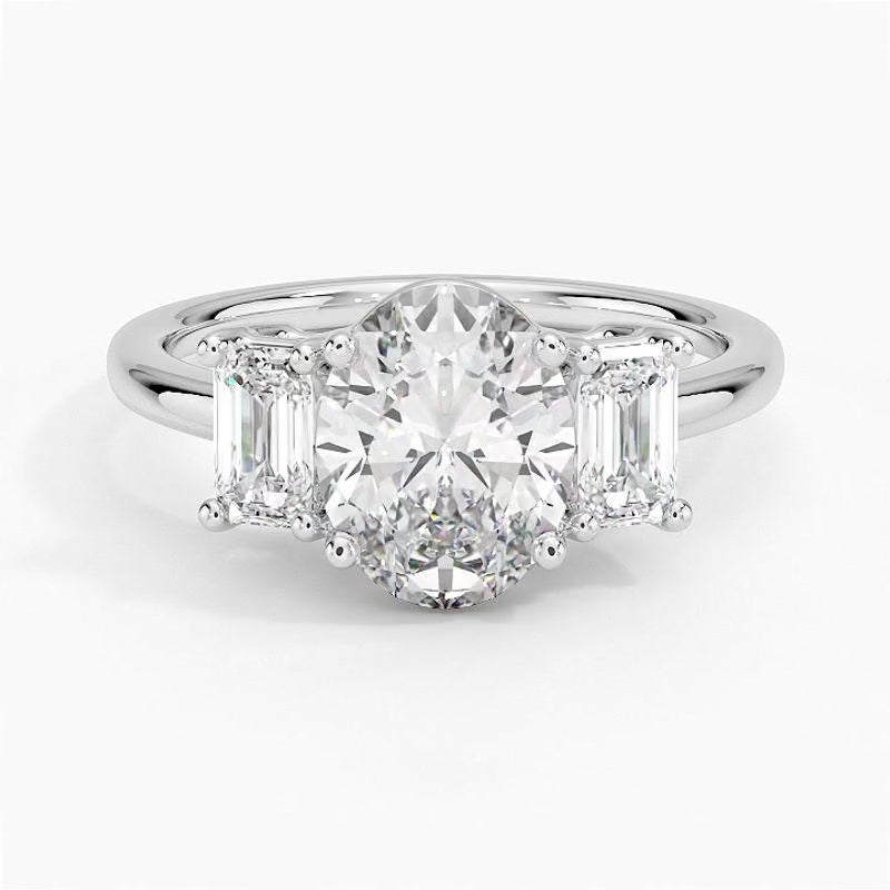 Geneva Diamond Ring - White Gold - 360 Loop