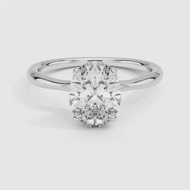 Carmel Diamond Ring - White Gold - 360 Loop
