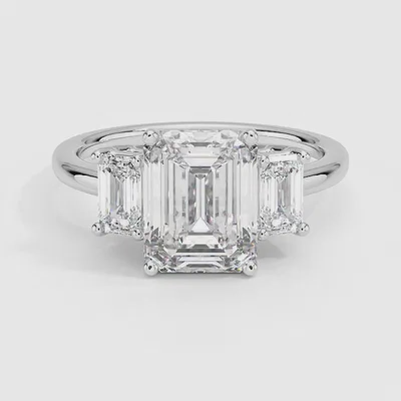 St. Moritz Diamond Ring - White Gold - 360 Loop