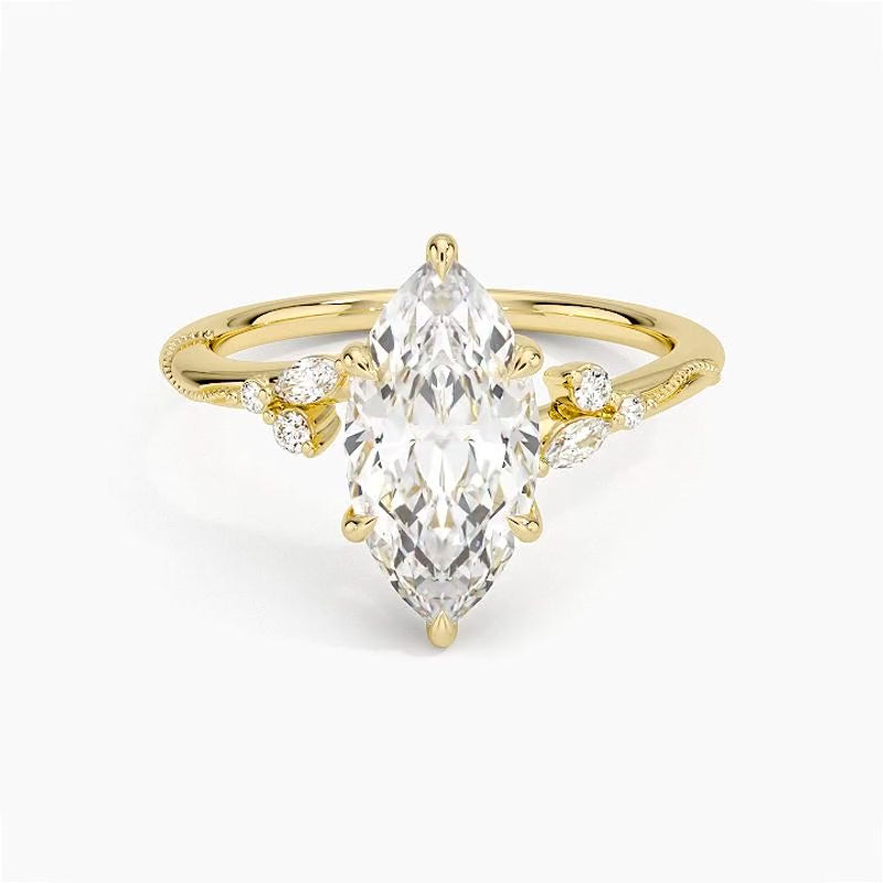 Newport Diamond Ring - Yellow Gold - 360 Loop
