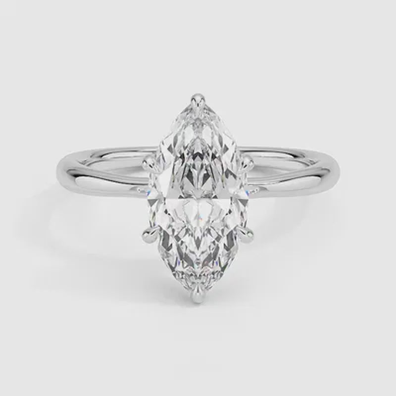 Kyoto Diamond Ring - White Gold - 360 Loop