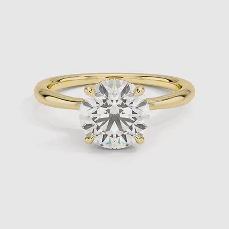 Bali Diamond Ring - Yellow Gold - 360 Loop